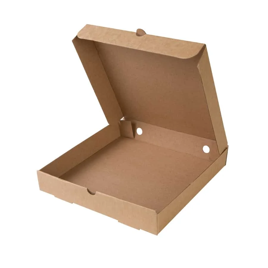 Pudełko EKO na pizzę szaro-szare KRAFT 36x36 cm Fala B 50 szt